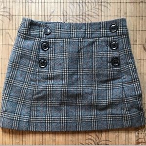 Size 0 Plaid Vintage Skirt